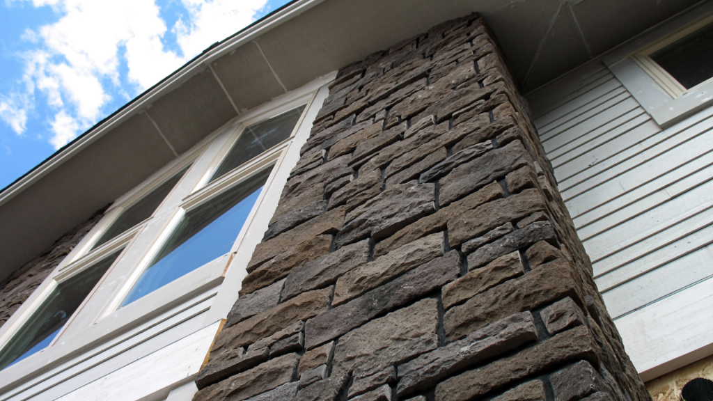Exterior Stone Veneer Installation